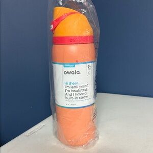 Owala Orange Insulated Water Bottle (serene tangerine) 32oz flawless